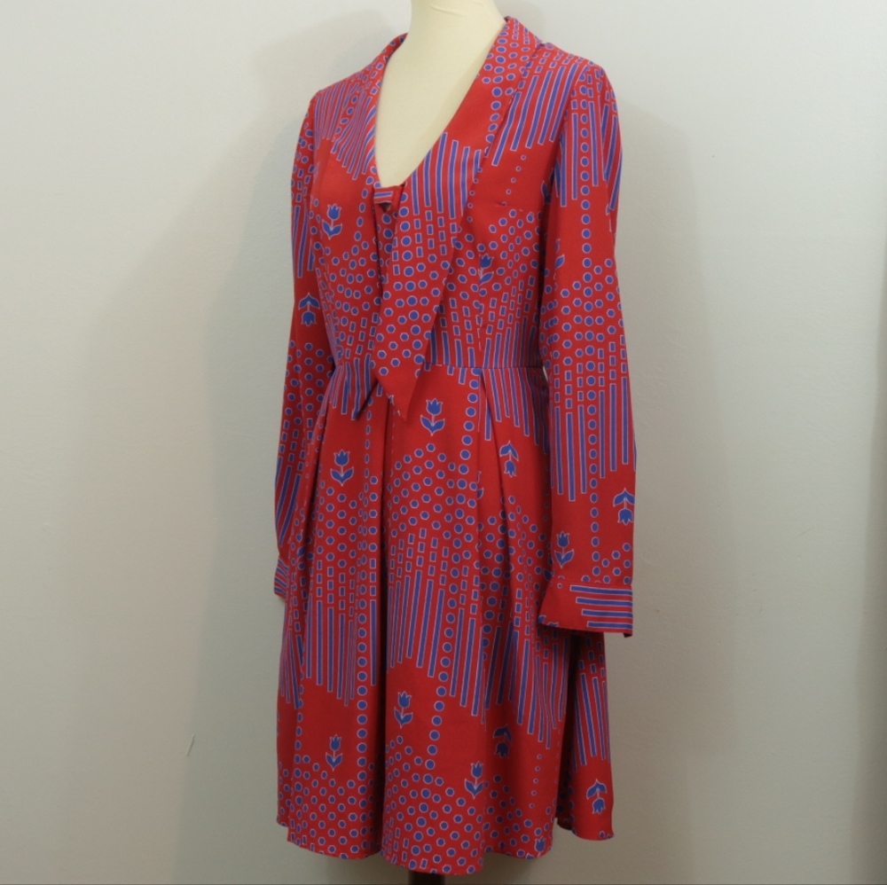 Modcloth Pleasant Confidence Tie Neck Dress - Picture 4 of 12